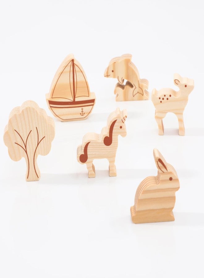 مفرش طاولة لعب للأطفال، خريطة الولايات المتحدة الأمريكية للأطفال، خريطة لعب مع حيوانات خشبية (خريطة الولايات المتحدة الأمريكية) - Image 4